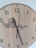 Orologio da parete personalizzato in compensato di okoumé