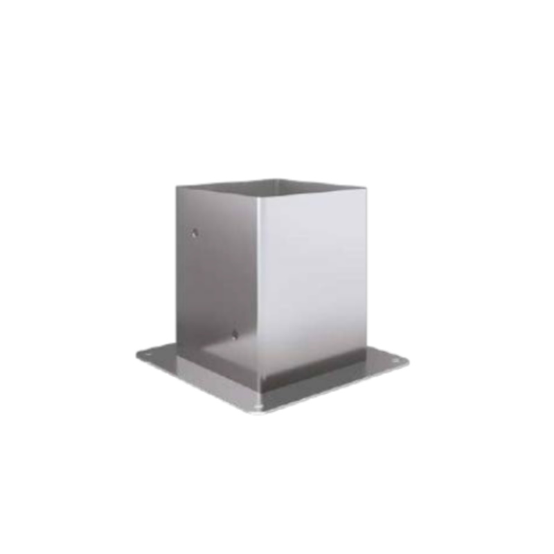 portapilastro quadrato inox grandi dimensioni